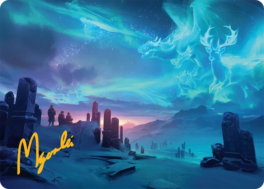 Auroral Procession Art Card (20/54) (Gold-Stamped Signature) [Tarkir: Dragonstorm Art Series] | Exor Games Bridgewater