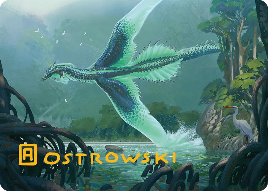 Teval, Arbiter of Virtue Art Card (26/54) (Gold-Stamped Signature) [Tarkir: Dragonstorm Art Series] | Exor Games Bridgewater