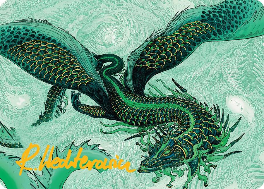 Teval, Arbiter of Virtue Art Card (38/54) (Gold-Stamped Signature) [Tarkir: Dragonstorm Art Series] | Exor Games Bridgewater