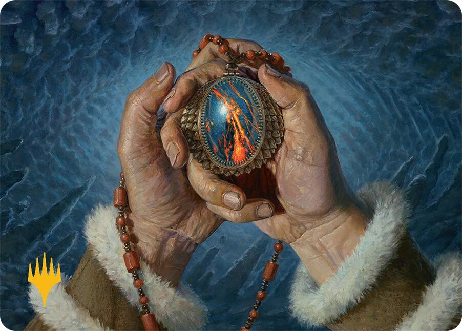 Mox Jasper Art Card (28/54) (Gold-Stamped) [Tarkir: Dragonstorm Art Series] | Exor Games Bridgewater