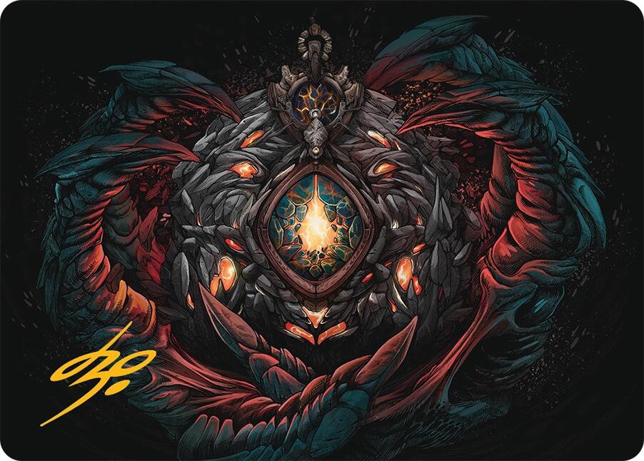 Mox Jasper Art Card (41/54) (Gold-Stamped Signature) [Tarkir: Dragonstorm Art Series] | Exor Games Bridgewater