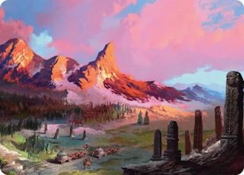 Rugged Highlands Art Card (29/54) [Tarkir: Dragonstorm Art Series] | Exor Games Bridgewater