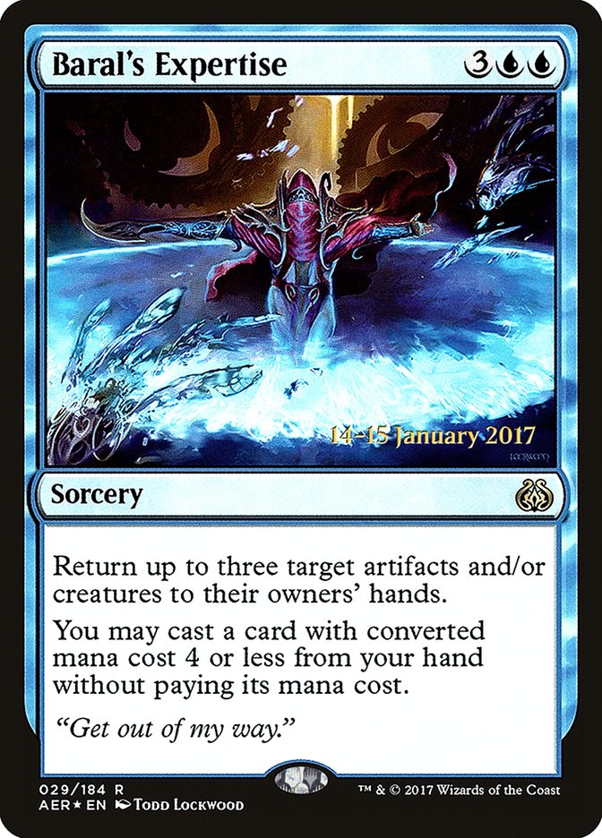 Baral's Expertise [Aether Revolt Prerelease Promos] | Exor Games Bridgewater