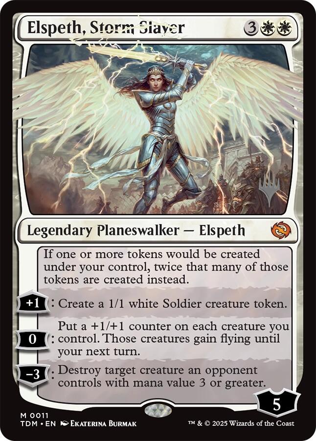 Elspeth, Storm Slayer [Tarkir: Dragonstorm Promos] | Exor Games Bridgewater