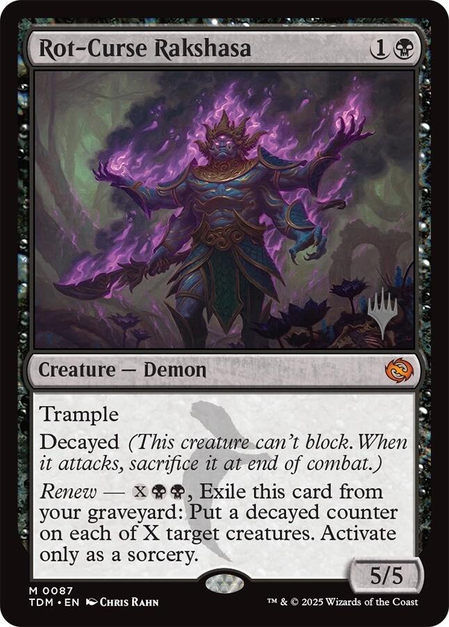 Rot-Curse Rakshasa [Tarkir: Dragonstorm Promos] | Exor Games Bridgewater