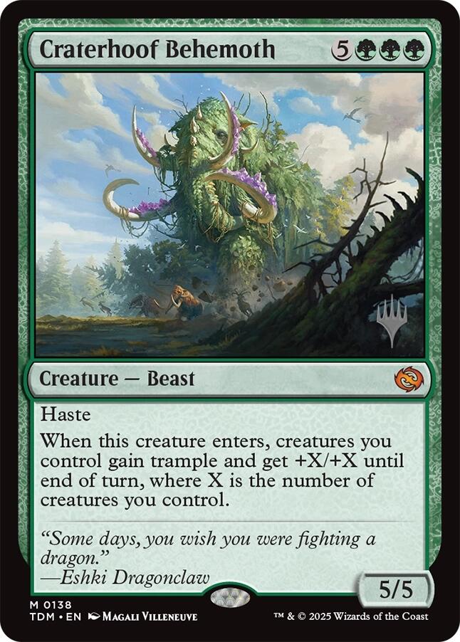 Craterhoof Behemoth [Tarkir: Dragonstorm Promos] | Exor Games Bridgewater