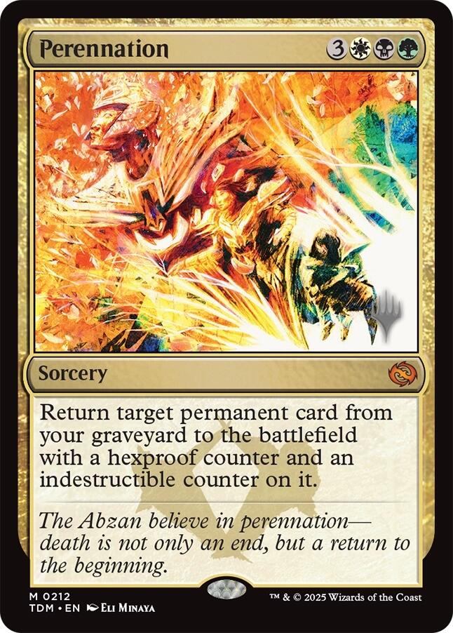 Perennation [Tarkir: Dragonstorm Promos] | Exor Games Bridgewater