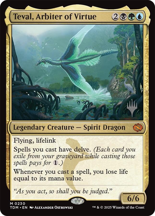 Teval, Arbiter of Virtue [Tarkir: Dragonstorm Promos] | Exor Games Bridgewater