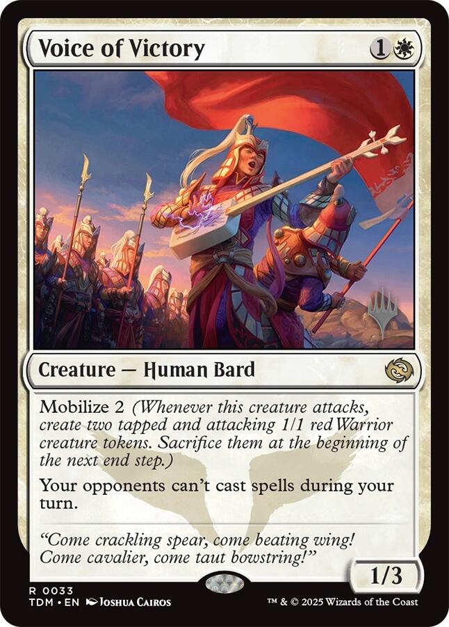 Voice of Victory [Tarkir: Dragonstorm Promos] | Exor Games Bridgewater