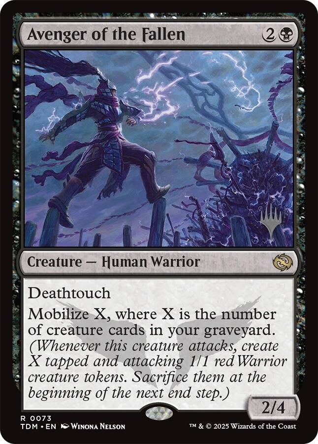 Avenger of the Fallen [Tarkir: Dragonstorm Promos] | Exor Games Bridgewater