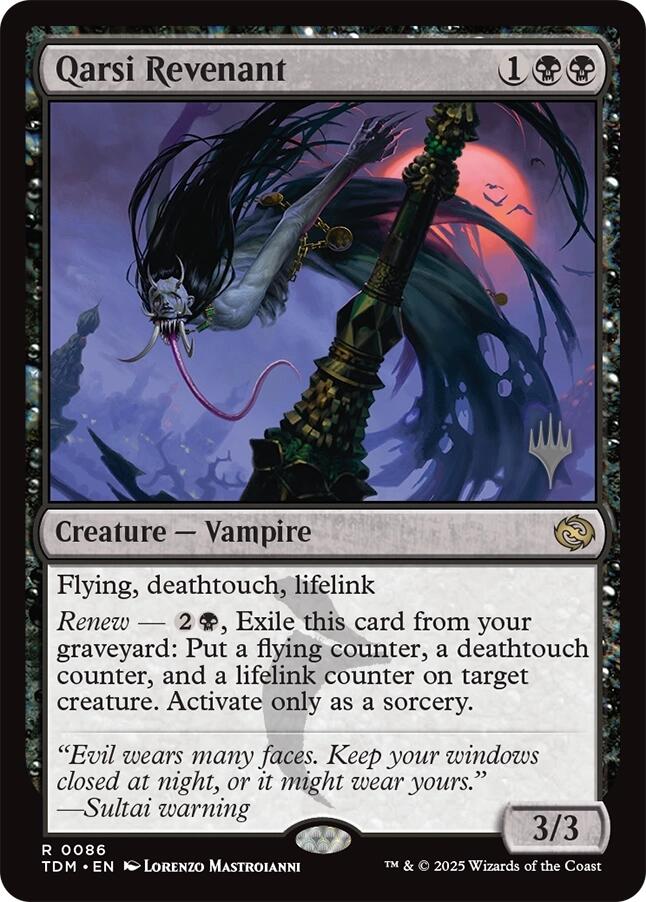 Qarsi Revenant [Tarkir: Dragonstorm Promos] | Exor Games Bridgewater