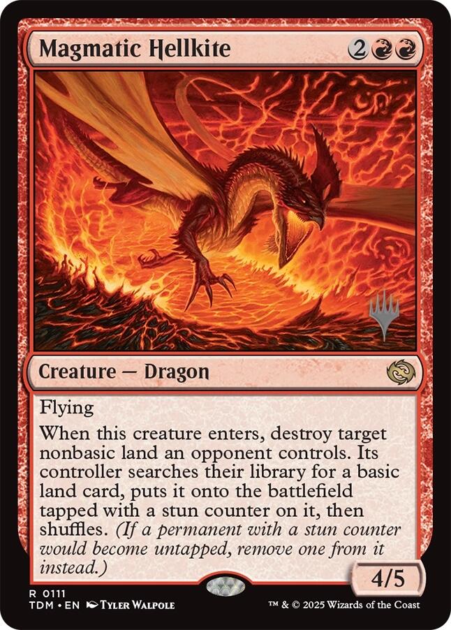 Magmatic Hellkite [Tarkir: Dragonstorm Promos] | Exor Games Bridgewater