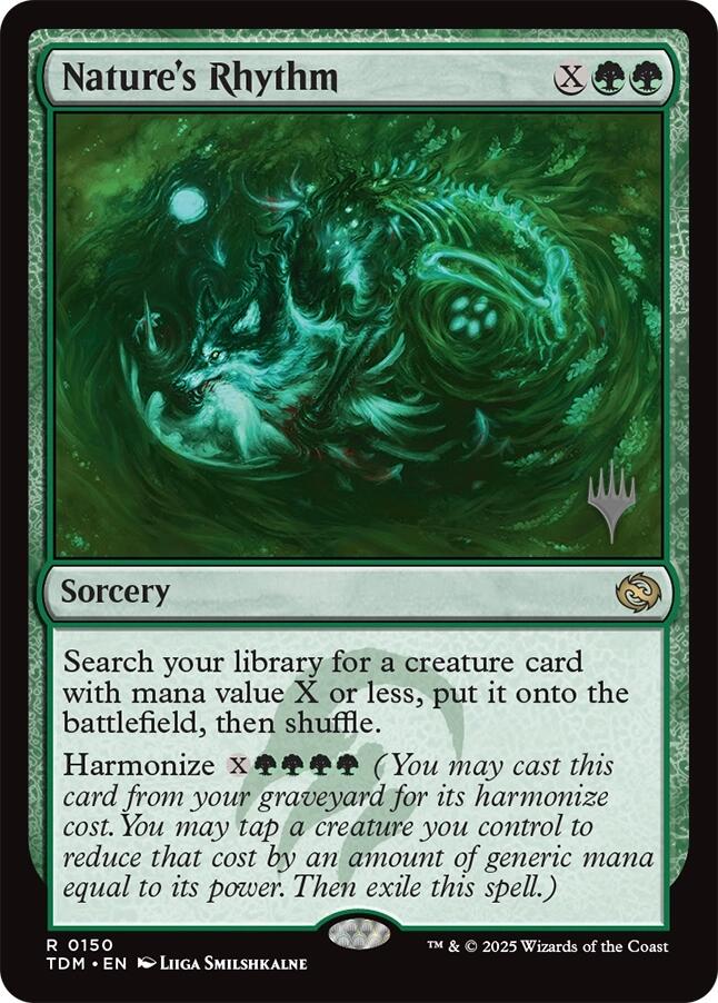 Nature's Rhythm [Tarkir: Dragonstorm Promos] | Exor Games Bridgewater