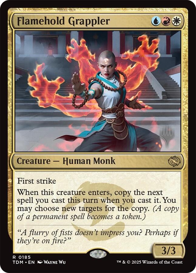 Flamehold Grappler [Tarkir: Dragonstorm Promos] | Exor Games Bridgewater