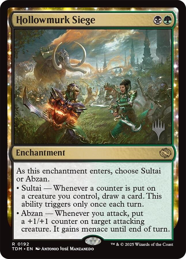 Hollowmurk Siege [Tarkir: Dragonstorm Promos] | Exor Games Bridgewater