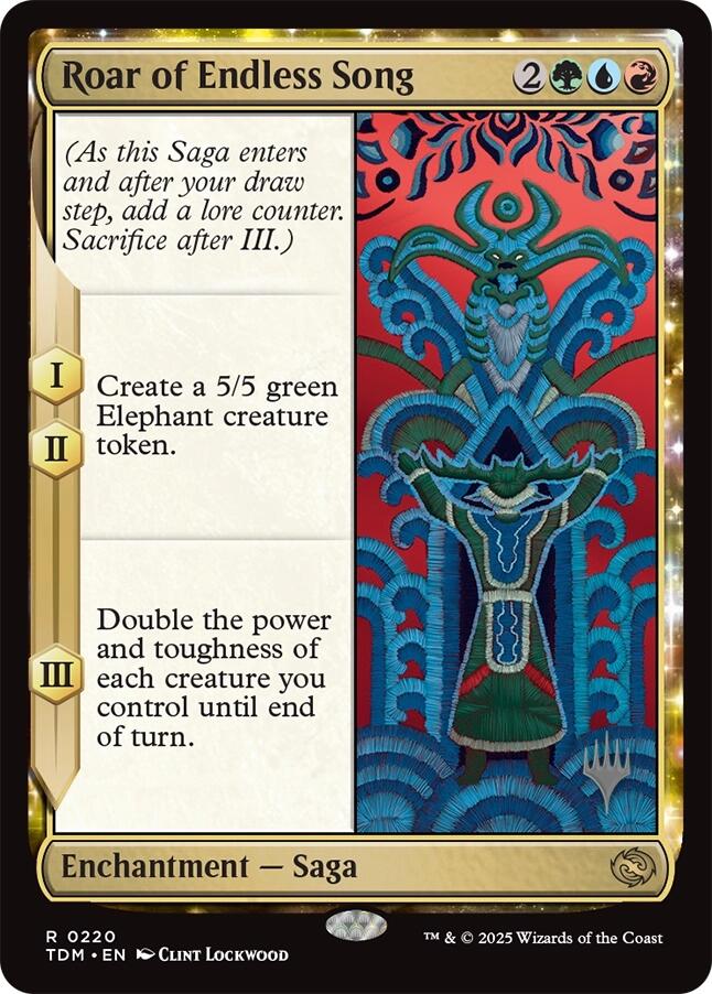 Roar of Endless Song [Tarkir: Dragonstorm Promos] | Exor Games Bridgewater