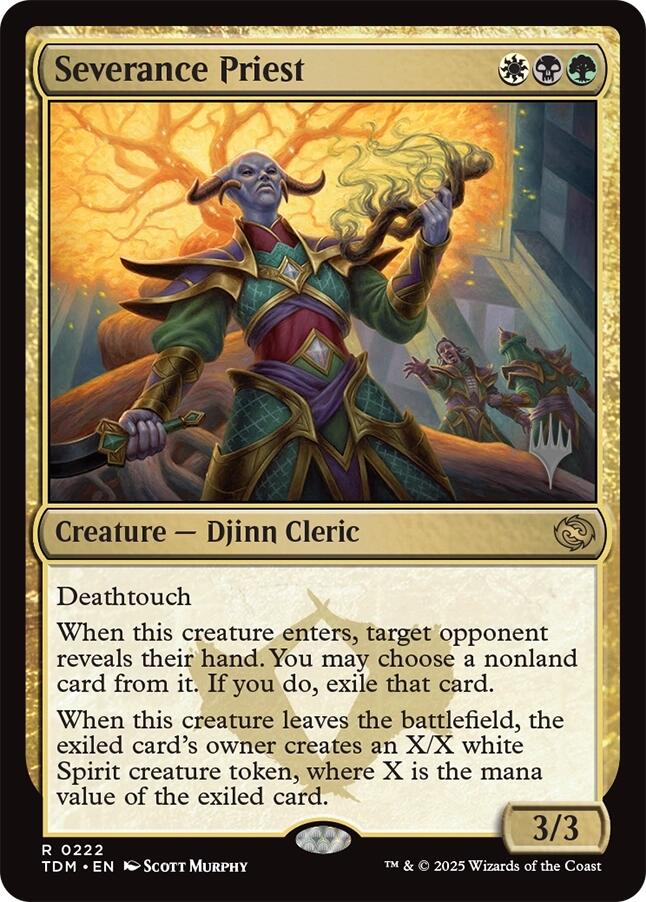 Severance Priest [Tarkir: Dragonstorm Promos] | Exor Games Bridgewater