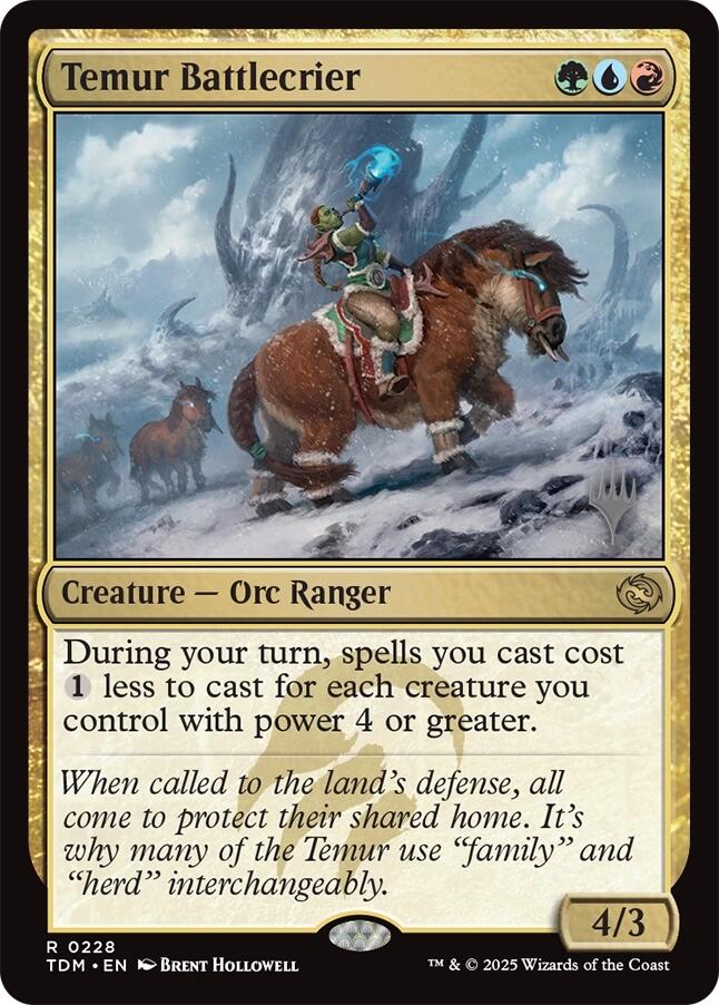 Temur Battlecrier [Tarkir: Dragonstorm Promos] | Exor Games Bridgewater