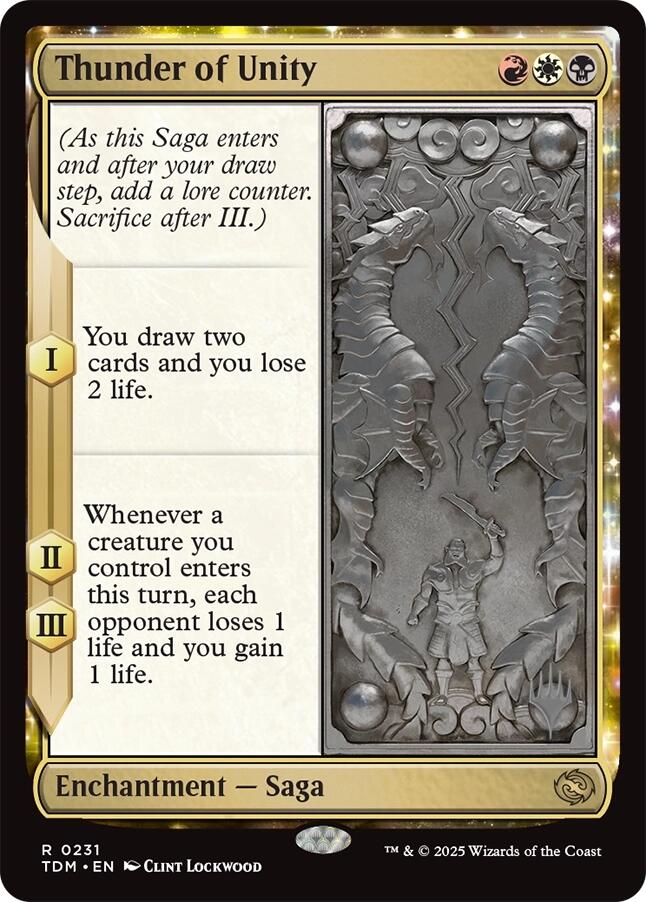 Thunder of Unity [Tarkir: Dragonstorm Promos] | Exor Games Bridgewater
