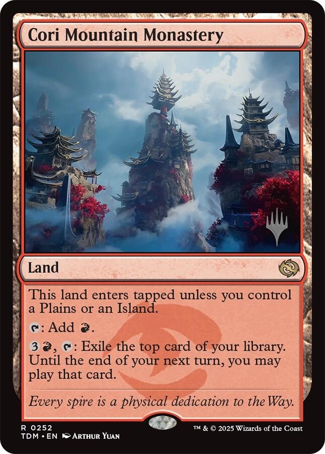 Cori Mountain Monastery [Tarkir: Dragonstorm Promos] | Exor Games Bridgewater