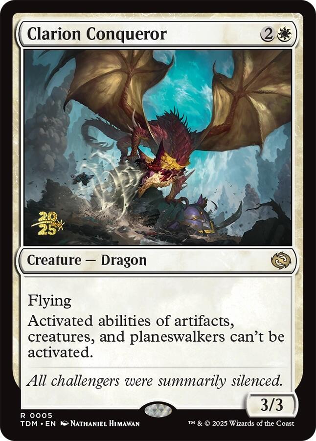 Clarion Conqueror [Tarkir: Dragonstorm Prerelease Cards] | Exor Games Bridgewater