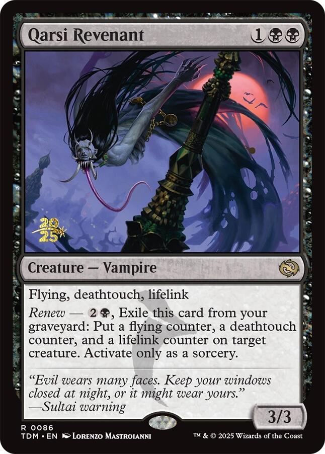Qarsi Revenant [Tarkir: Dragonstorm Prerelease Promos] | Exor Games Bridgewater