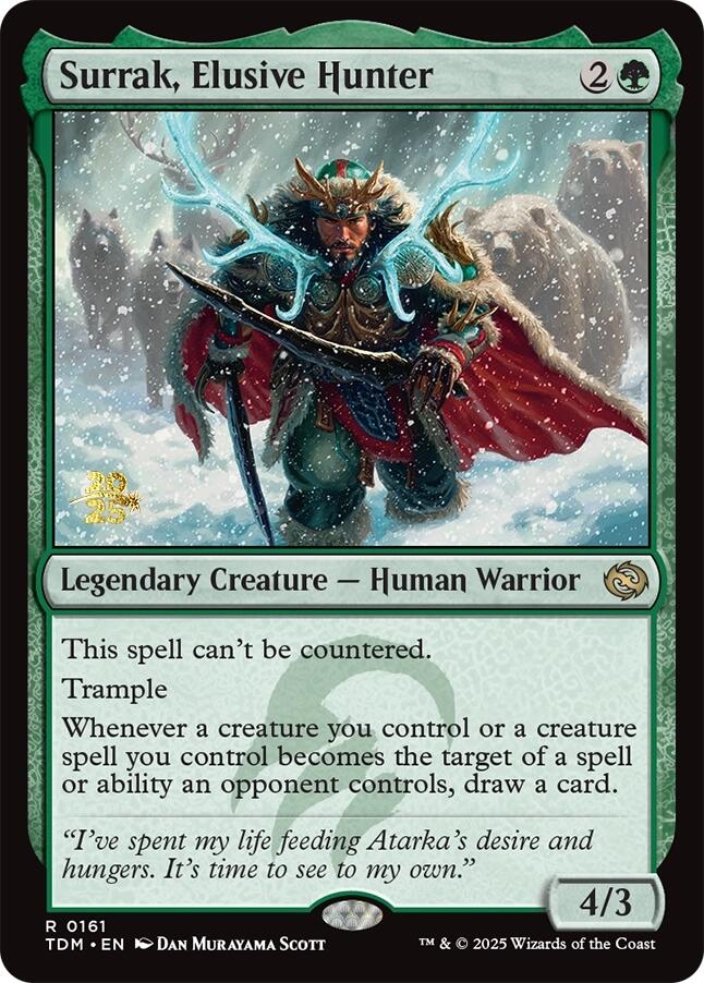 Surrak, Elusive Hunter [Tarkir: Dragonstorm Prerelease Promos] | Exor Games Bridgewater