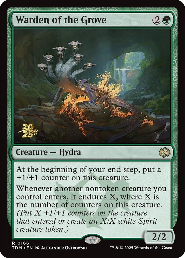 Warden of the Grove [Tarkir: Dragonstorm Prerelease Promos] | Exor Games Bridgewater