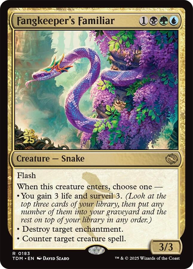 Fangkeeper's Familiar [Tarkir: Dragonstorm Prerelease Promos] | Exor Games Bridgewater