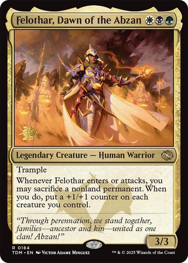 Felothar, Dawn of the Abzan [Tarkir: Dragonstorm Prerelease Promos] | Exor Games Bridgewater