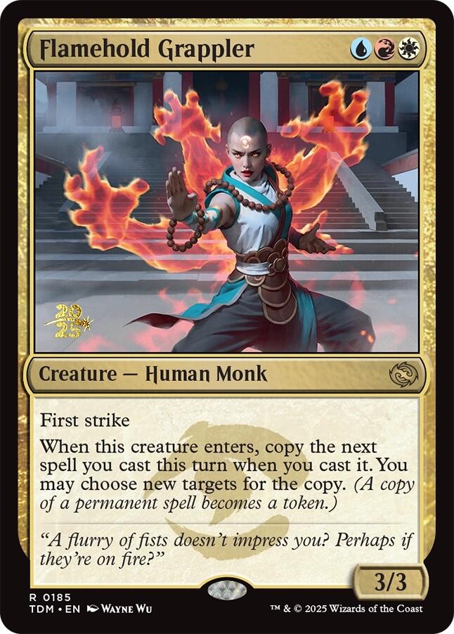 Flamehold Grappler [Tarkir: Dragonstorm Prerelease Promos] | Exor Games Bridgewater