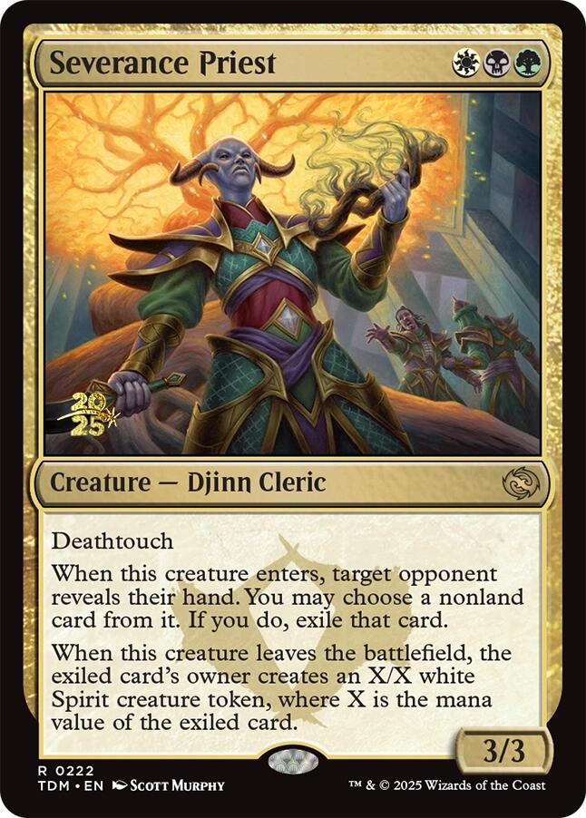 Severance Priest [Tarkir: Dragonstorm Prerelease Promos] | Exor Games Bridgewater