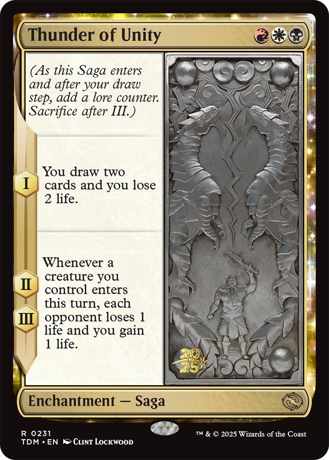 Thunder of Unity [Tarkir: Dragonstorm Prerelease Promos] | Exor Games Bridgewater