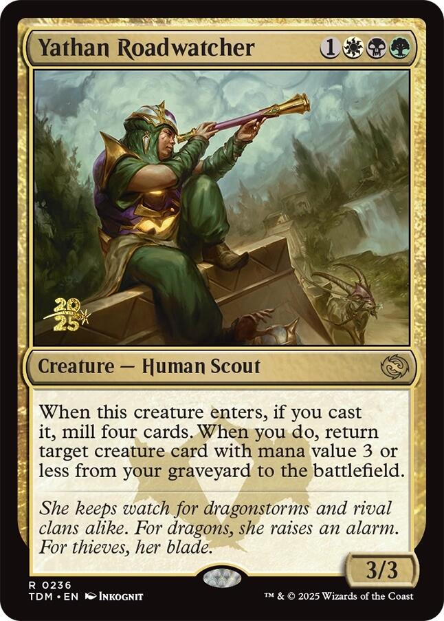 Yathan Roadwatcher [Tarkir: Dragonstorm Prerelease Promos] | Exor Games Bridgewater