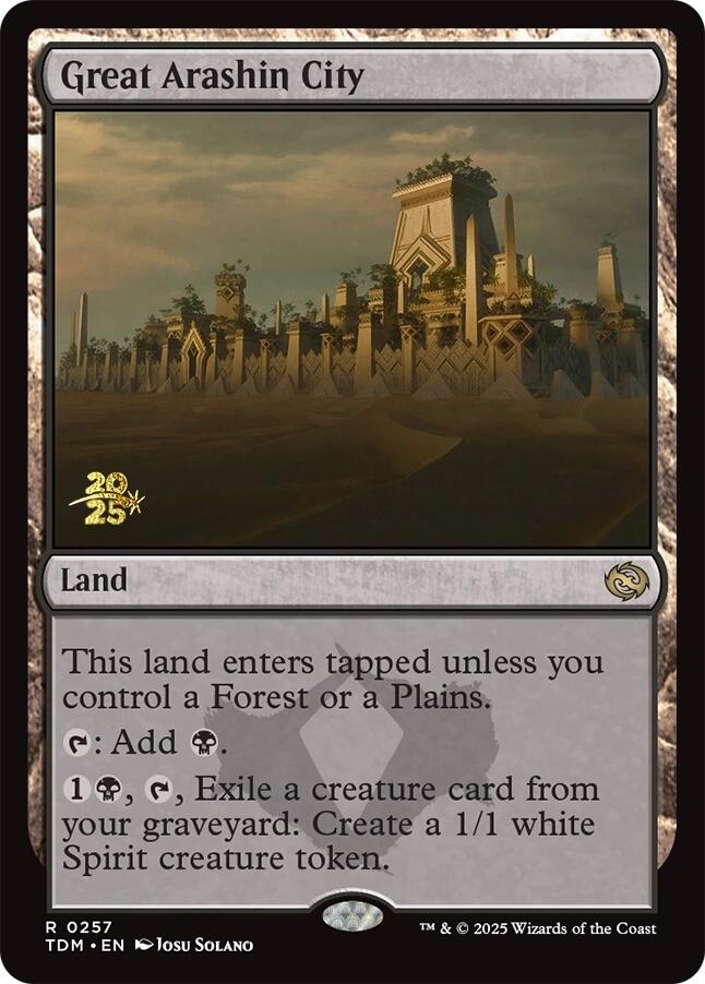 Great Arashin City [Tarkir: Dragonstorm Prerelease Cards] | Exor Games Bridgewater