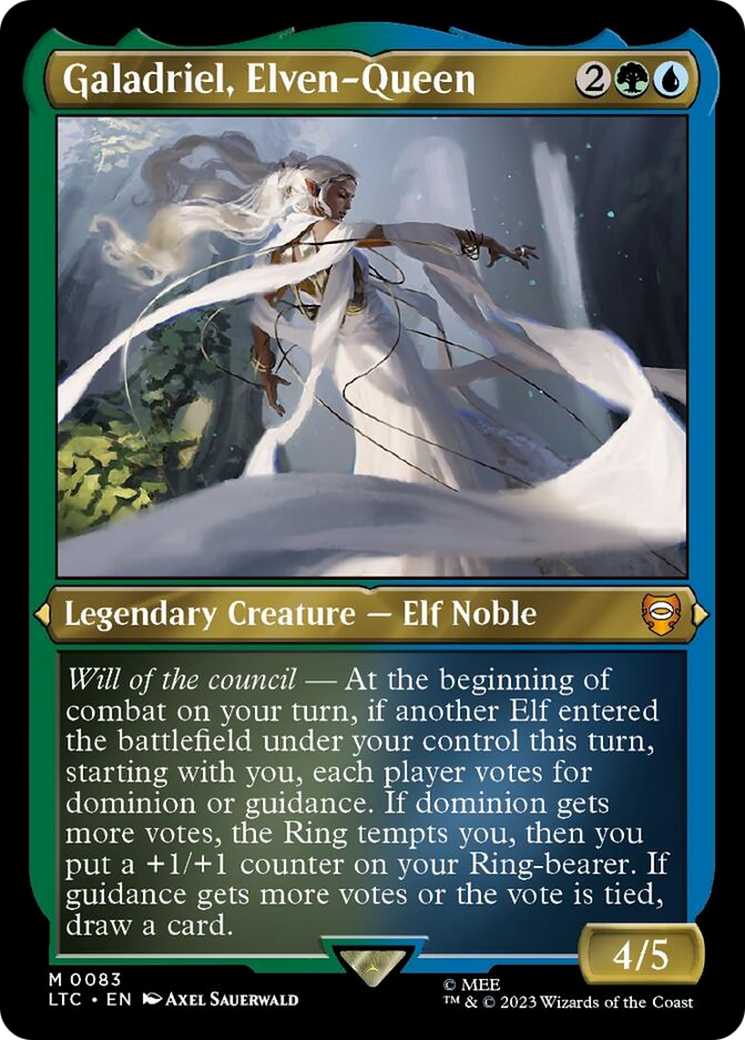 Galadriel, Elven-Queen (Display Commander) [The Lord of the Rings: Tales of Middle-Earth Commander] | Exor Games Bridgewater