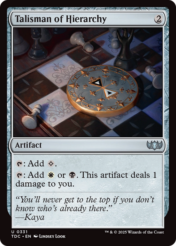 Talisman of Hierarchy [Tarkir: Dragonstorm Commander] | Exor Games Bridgewater