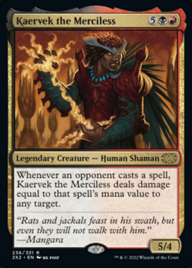 Kaervek the Merciless [Double Masters 2022] | Exor Games Bridgewater