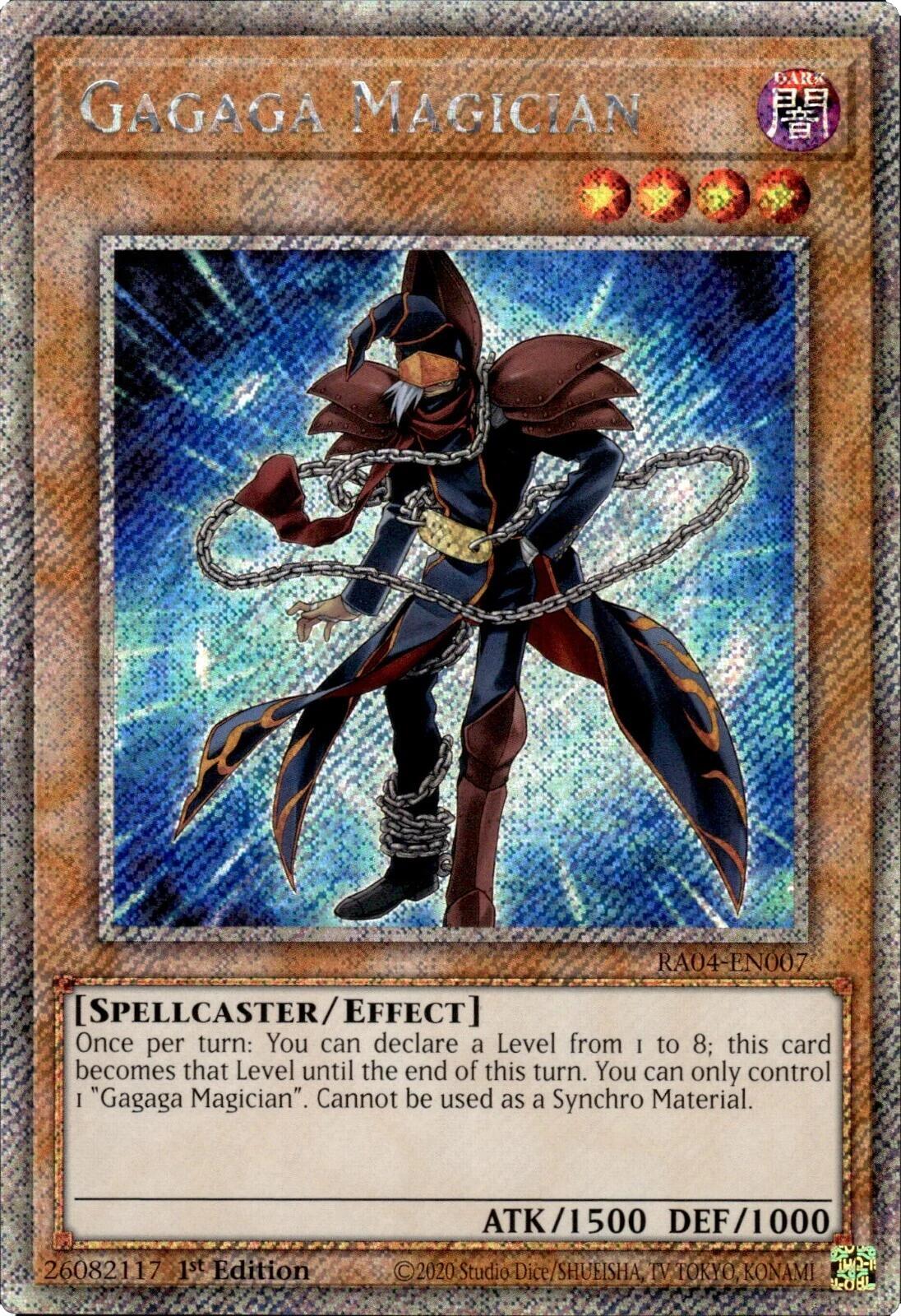 Gagaga Magician [RA04-EN007] Platinum Secret Rare | Exor Games Bridgewater