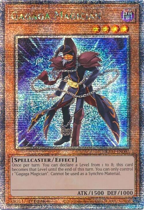 Gagaga Magician [RA04-EN007] Quarter Century Secret Rare | Exor Games Bridgewater