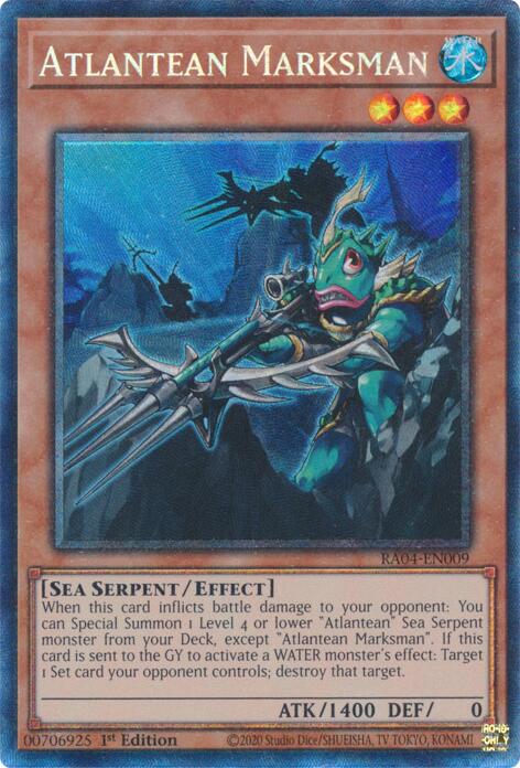 Atlantean Marksman [RA04-EN009] Prismatic Collector's Rare | Exor Games Bridgewater