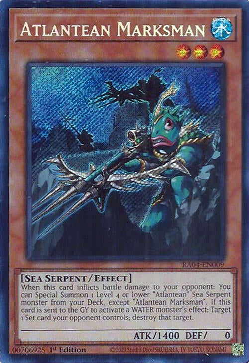 Atlantean Marksman [RA04-EN009] Secret Rare | Exor Games Bridgewater