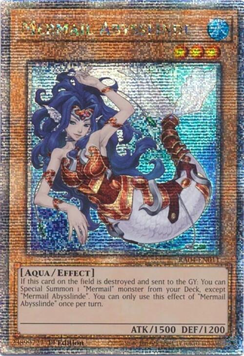Mermail Abysslinde [RA04-EN011] Quarter Century Secret Rare | Exor Games Bridgewater