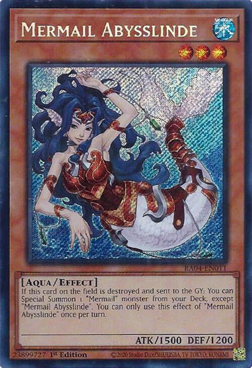 Mermail Abysslinde [RA04-EN011] Secret Rare | Exor Games Bridgewater