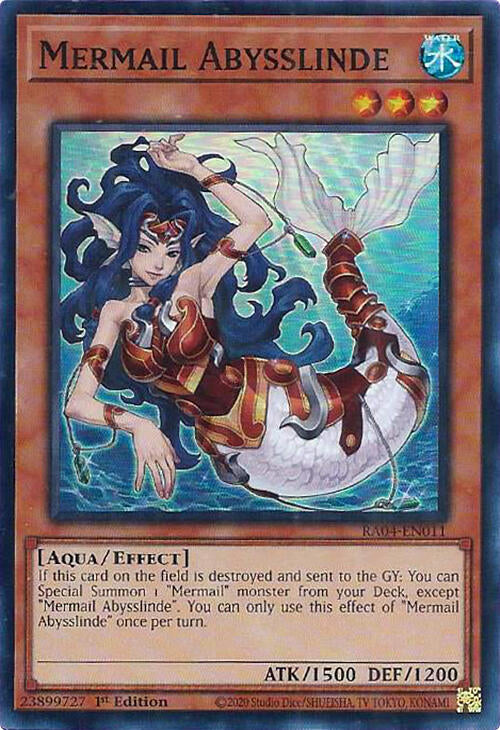 Mermail Abysslinde [RA04-EN011] Super Rare | Exor Games Bridgewater