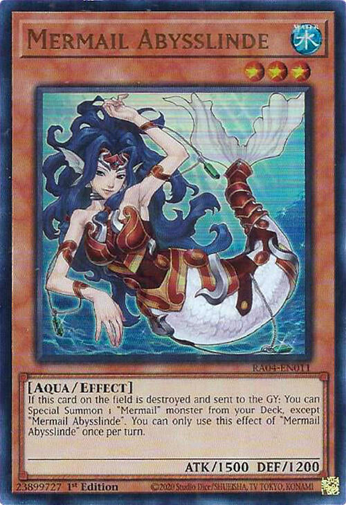 Mermail Abysslinde [RA04-EN011] Ultra Rare | Exor Games Bridgewater
