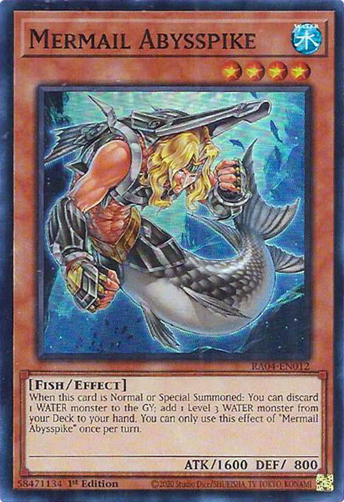 Mermail Abysspike [RA04-EN012] Super Rare | Exor Games Bridgewater