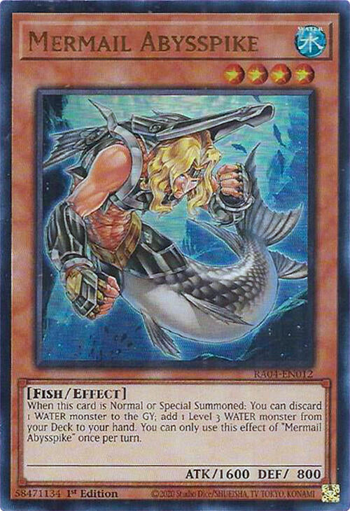 Mermail Abysspike [RA04-EN012] Ultra Rare | Exor Games Bridgewater