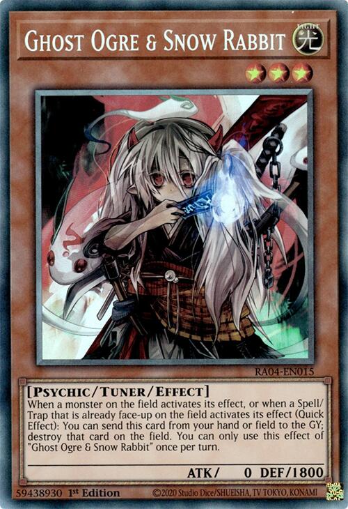 Ghost Ogre & Snow Rabbit [RA04-EN015] Prismatic Collector's Rare | Exor Games Bridgewater