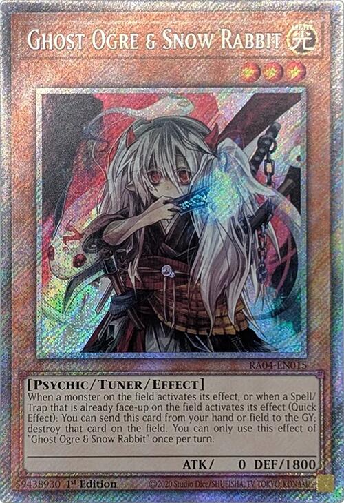 Ghost Ogre & Snow Rabbit [RA04-EN015] Platinum Secret Rare | Exor Games Bridgewater